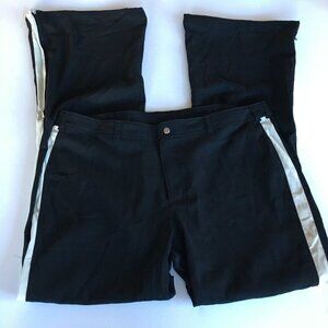 New‎ Nike Bootcut Side Striped Track Pants Athletic Womens Size XL Black White